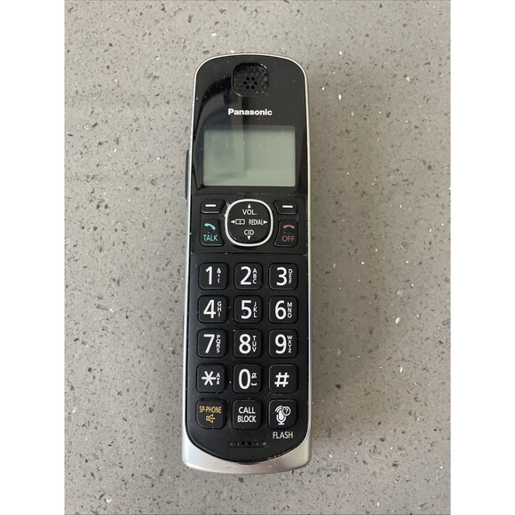 Handset KX-TGEA61 for Panasonic KX-TGE660 TGE662 TGE663 TGE664 TGE675 UNTESTED - Picture 1 of 8